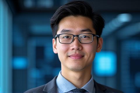 Professional portrait of Mr. Ethan Chen, Head of Data Analytics